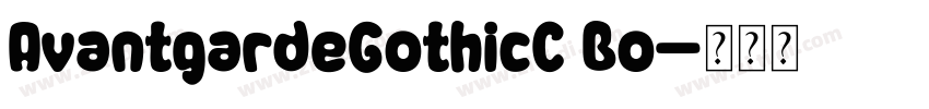 AvantgardeGothicC Bo字体转换